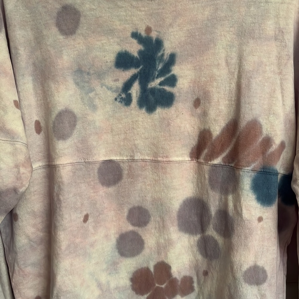 Urban Outfitters Purple Pink Tie Dye Long Sleeve Crew Neck Cotton T-shirt Small - Picture 3 of 7